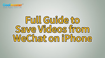 How to Save Videos from WeChat on iPhone? [Solved]