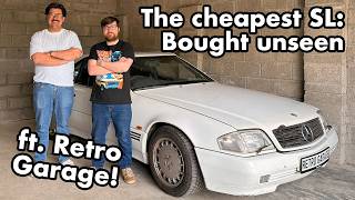 We sold the cheapest Mercedes SL UNSEEN. Retro Garage BOUGHT it UNSEEN. Lets have a look!