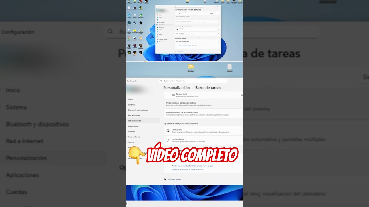 ⚡💻 Windows 11/10: Tutorial para DESAGRUPAR los ICONOS de la BARRA de TAREAS fácilmente