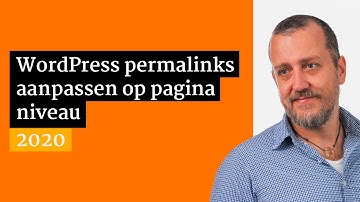 WordPress permalink aanpassen in een pagina of bericht