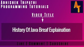 History of java Part-2 # History Of Java Language # Java Tutorials