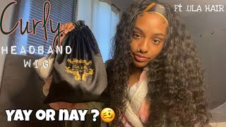 I Tried A Deep Wave Headband Wig For The First Time😍|Is it worth the hype ? ~Ft ULA HAIR |TT_BABY