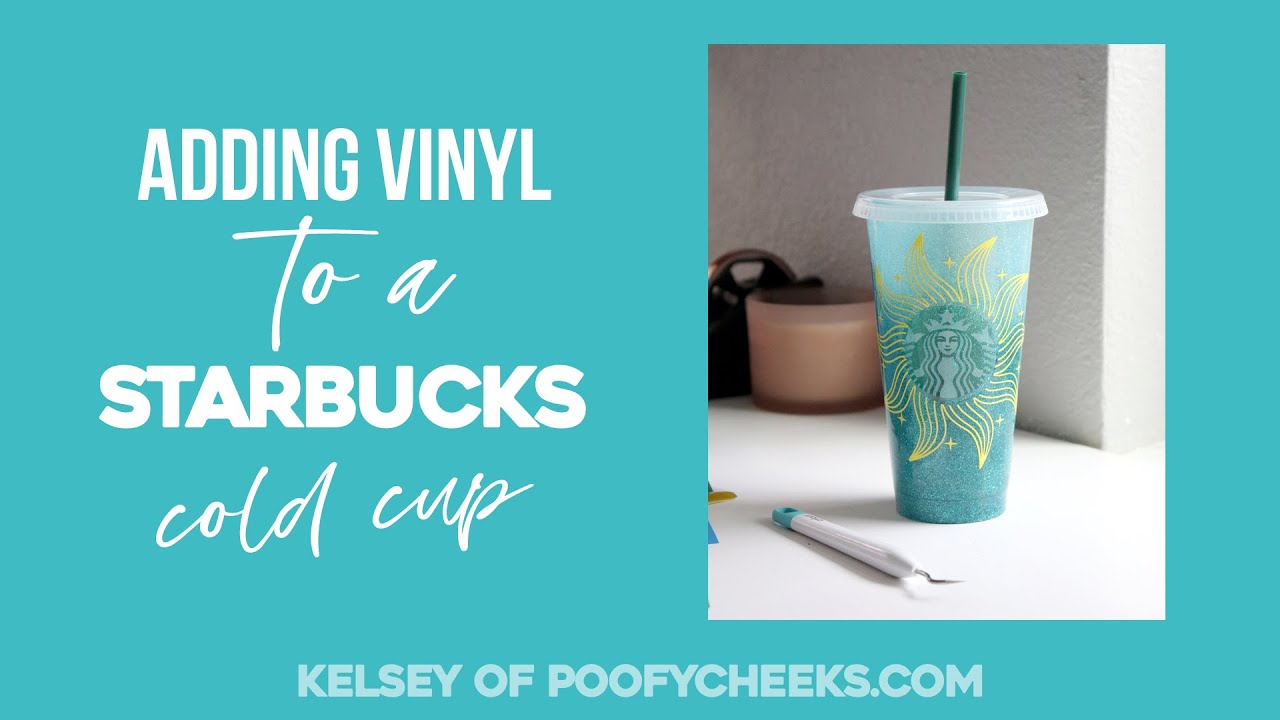 Personalized Starbucks 16 or 24 oz Reusable Cold Cup with Custom Vinyl Name  Decal