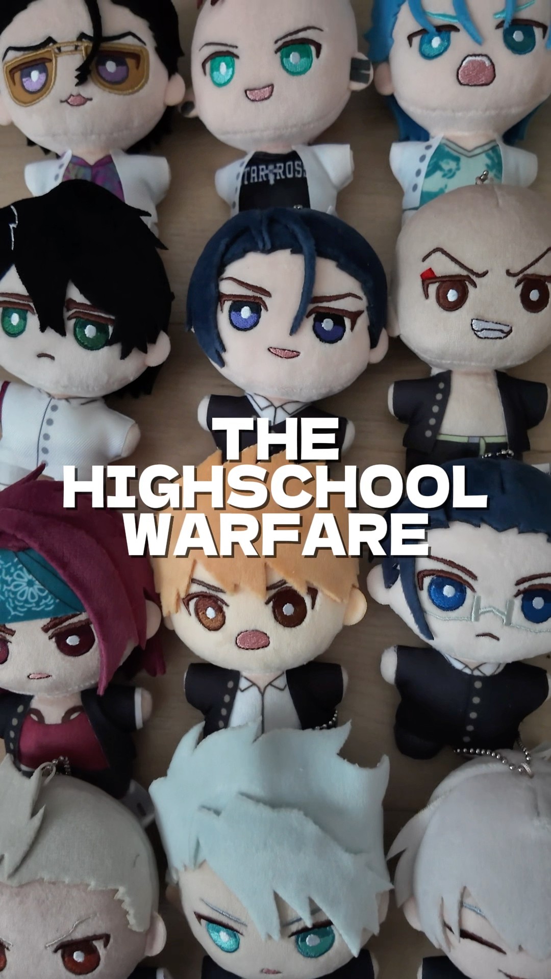 BLEACH】THE HIGHSCHOOL WARFAREのぬいぐるみを並べて、飾って