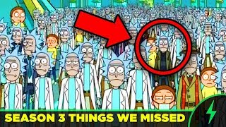 Rick and Morty - 20 MISSED JOKES - FULL SEASON 3 BREAKDOWN