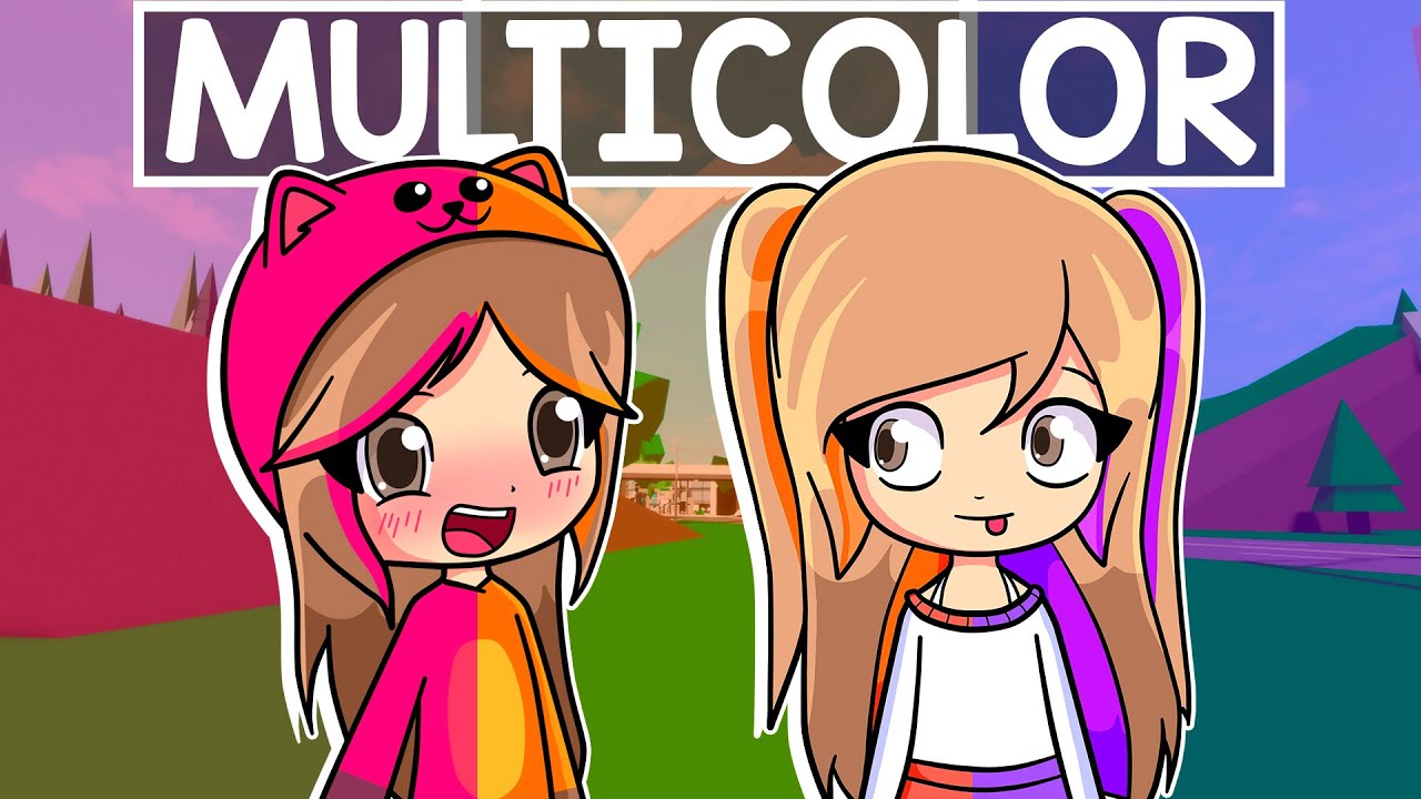 24 HORAS en un MUNDO MULTICOLOR con Mandarina en Roblox - YouTube
