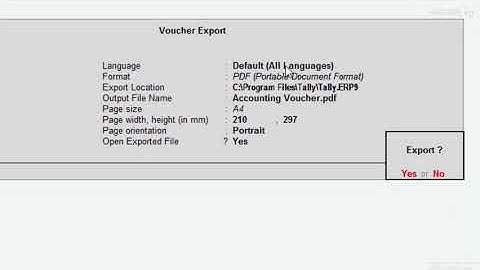 Save your tally erp-9 file into pdf format in hindi and english
