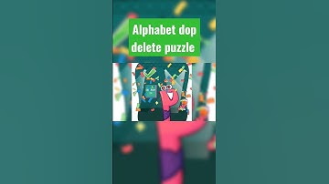 alphabet dop delete puzzle gameplay #shorts