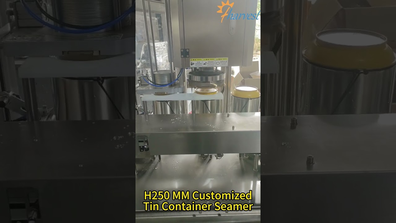 Customized Height 250MM Big Tin Container Sealing Machine, 603# Easy Peel Off Lid Seamer 