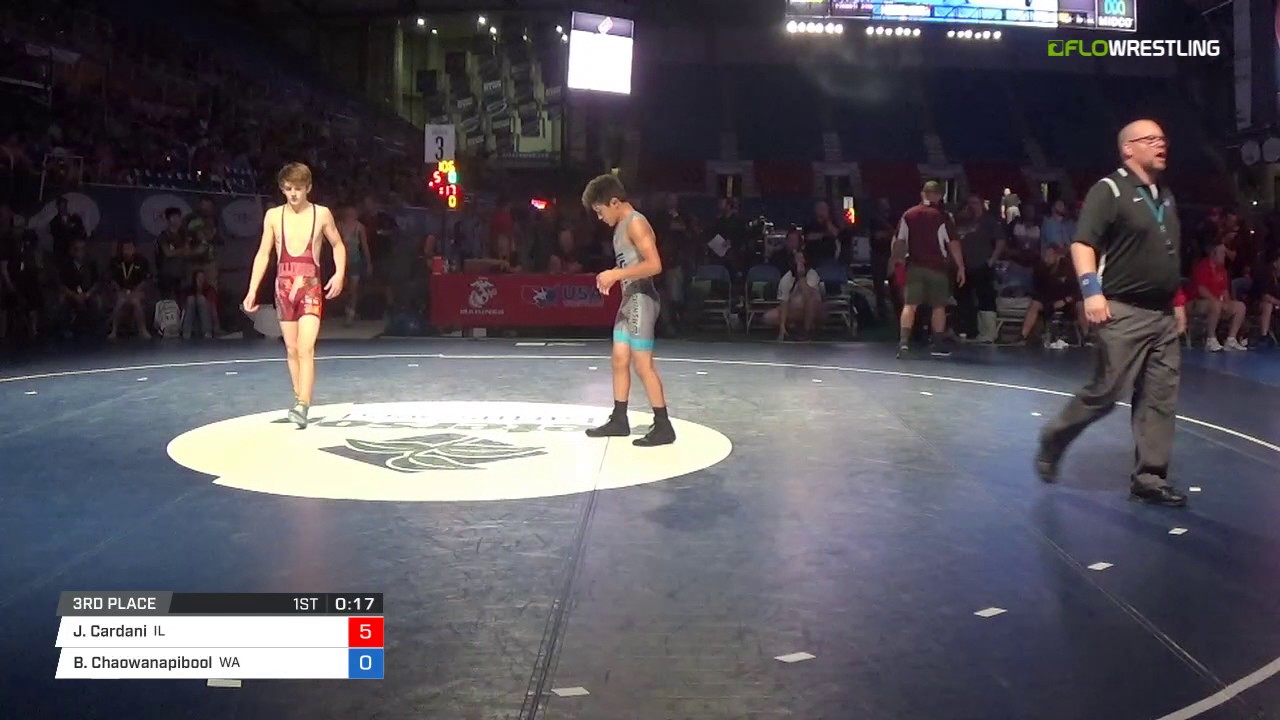 Junior GR 106 3rd Place - Justin Cardani (IL) vs. Brenden Chaowanapibool (WA)