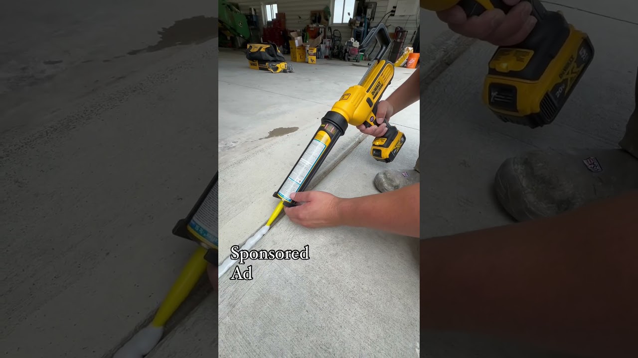 This dewalt caulk gun is a game changer. 