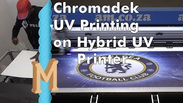 UV Print on Chromadek Sheet, Tested on New FastCOLOUR Hybrid UV Printer First Assembled