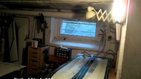 Laminating a Formula 18 Daggerboard