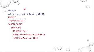 #Lec30:  EXIST and NOT EXIST Subqueries in SQL (part-6) |#Tutorial for DBMS|Hostbox cse