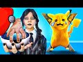 Wednesday vs Pokemon! Addams Thing is Missing! The Thing is Training to Become a Pokémon!