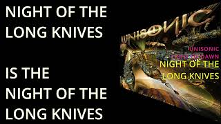 UNISONIC NIGHT OF THE LONG KNIVES with lyrics LIGHT OF DAWN 2014