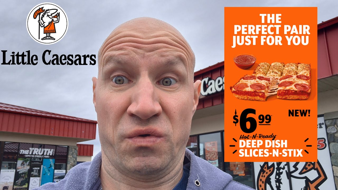 Новая глубокая пицца Slice-N-Stix от Little Caesars!