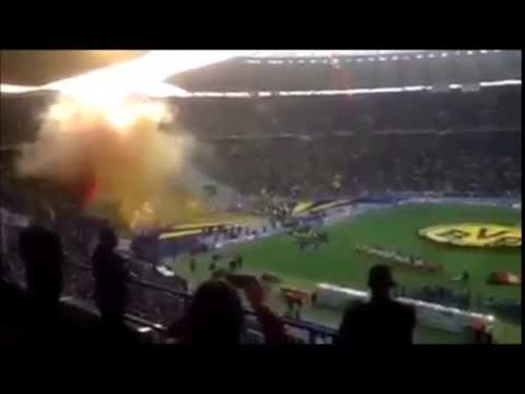 Borussia Dortmund - Wolfsburg DFB Pokal 2015 Pyro