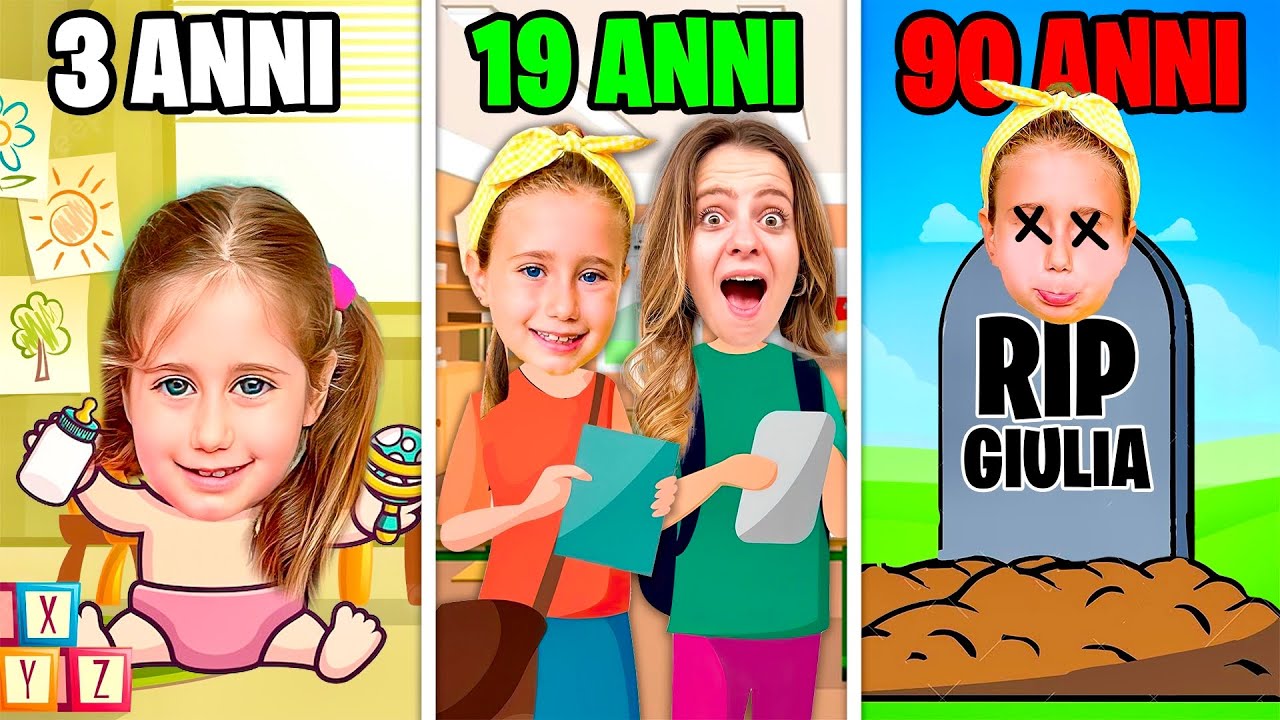 LA CUGINETTA DI NINNA VIVE 100 ANNI DI VITA IN UN GIORNO!💀 100 Years Life Simulator