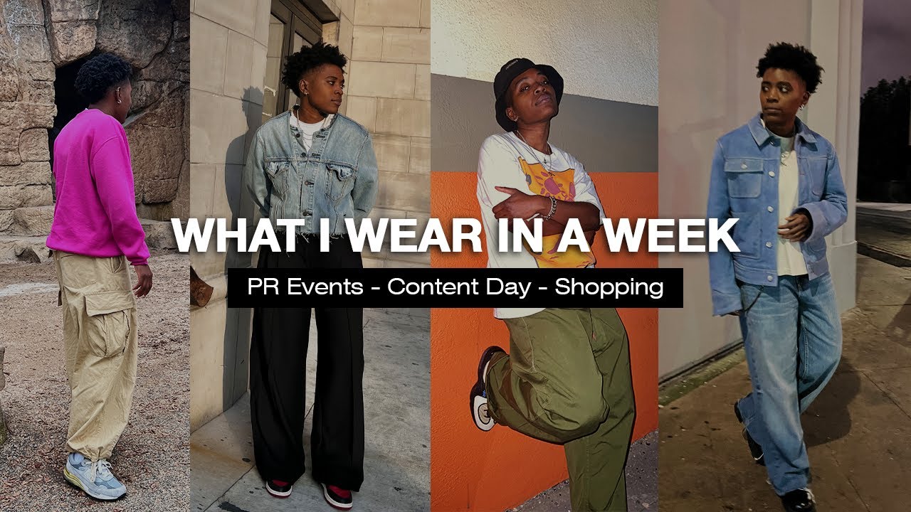 6 Androgynous Spring Outfits // What I Wear in a Week #3 - YouTube
