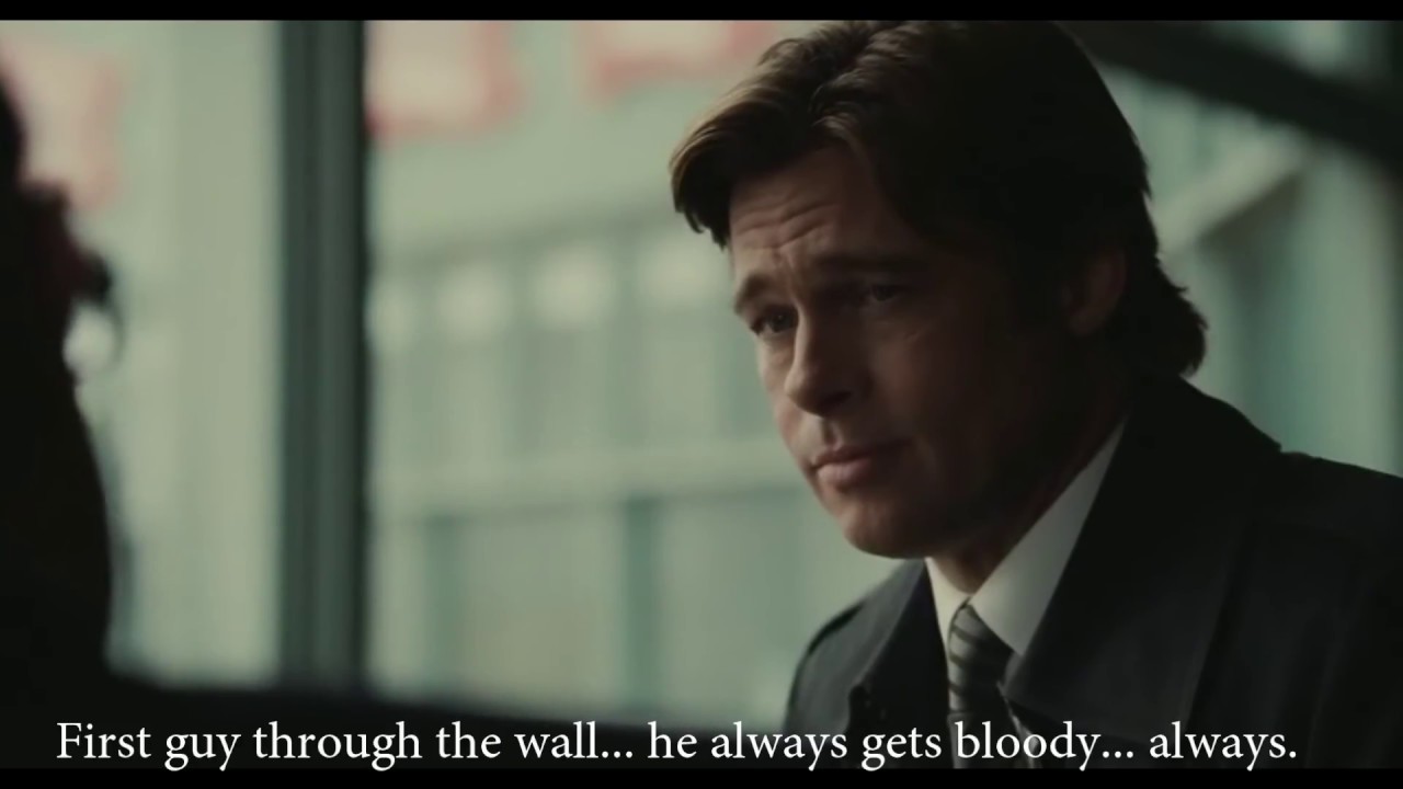 Moneyball - First guy through the wall