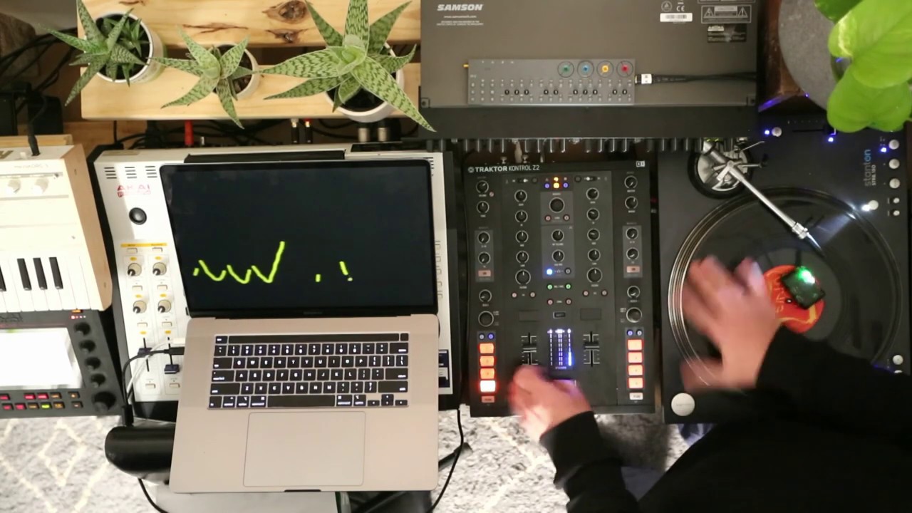 Visualising scratching using an IMU sending OSC over WiFi to Unity Engine..