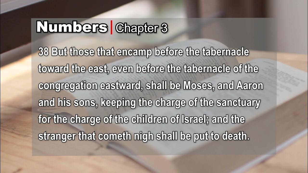 Numbers Chapter 3 kjv YouTube