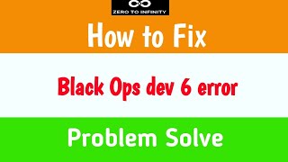Fix Black Ops 6 Dev Error 0xD8E46539 on PS5 | BO6 Dev Error 0xD8E46539