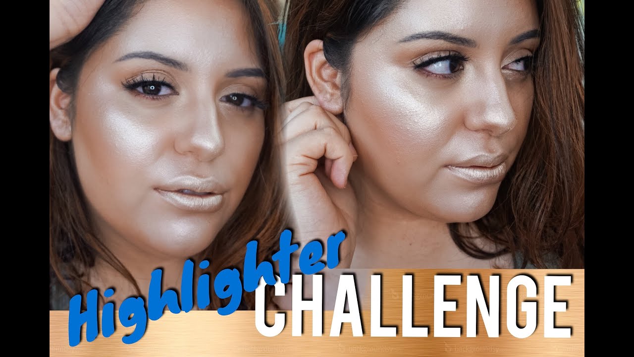 Full Face Using Only Highlighters Challenge awsuesaynuhmua YouTube