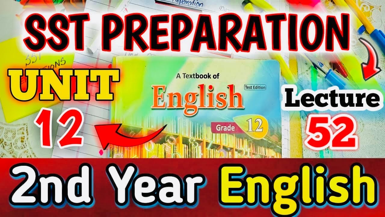 2nd year English | SST Preparation | Lecture 52 - YouTube