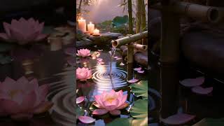 Instant Calm with Bamboo Water &amp; Zen Forest Escape 💧🌿🕊️#relax#calm #nature#meditation#peacefull#asmr