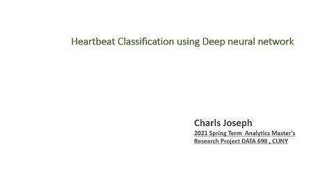 ECG classification using Deep learning Model(CNN, LSTM)
