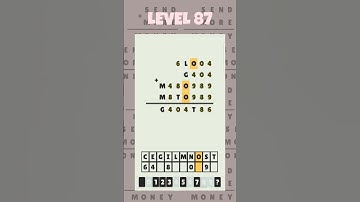 Level 87 - Cryptarithm: android game math  #cryptarithm #mathematics #matematika #maths