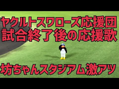 ①ヤクルトスワローズ応援団【つば九郎に声援の子供達w】松山もいい感じ！坊っちゃんスタジアム外野(2023年4月18日)