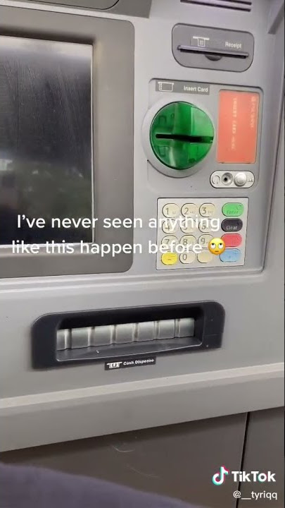 I Deposited Too Much Money And Broke The ATM TikTok: __tyriqq