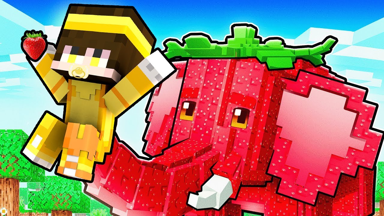 ¡ADOPTADO por STRAWBERRY ELEPHANT en Minecraft!