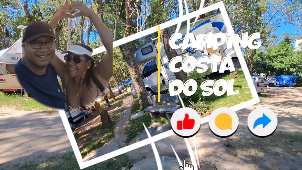 Camping com pé na areia