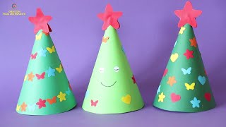 SAPIN DE NOËL très simple et joli en papier! Déco de Noël! Новогодняя елка просто и красиво!