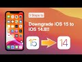 Downgrade iOS 15 to iOS 14.8 in 3 Steps Without Data Loss | iToolab FixGo