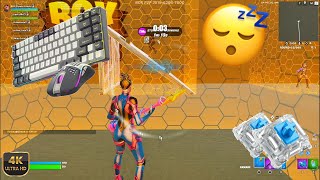 [4k 240fps] Keyboard ASMR 😴 Fortnite Box fights (Blue switches)