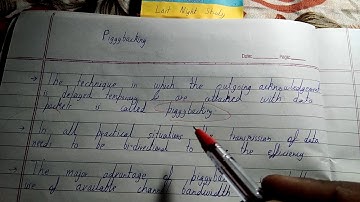 Piggybacking in networking