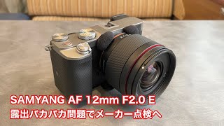s*y様 Sony zv-e10 Samyang AF 12mm f2.0その他 SONY ZV-E10に最適なレンズ SAMYANG AF 12mm F2.0 Eの露出パカパカ問題