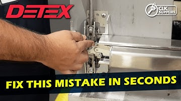 Verkeerd besteld? Verticale staaf snelfix | Detex ER Center Case