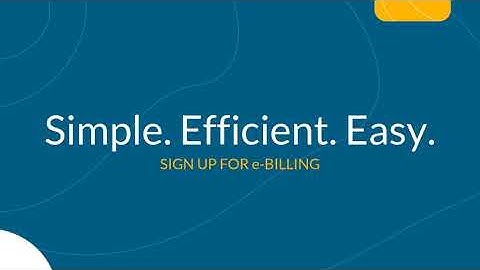 Sign Up for e-Billing