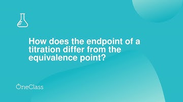How does the endpoint of a titration differ from the equivalence point?