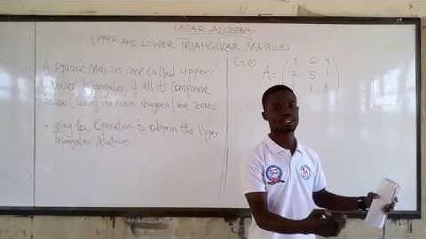 Finding The Upper and Lower Triangular Matrices. ( Linear Algebra )
