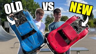 MONSTER Gas RC Car - New vs Old - Losi 5iveT 2.0 (LOUD!!!!!!)