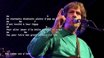Jonquière : texte déroulant avec accord