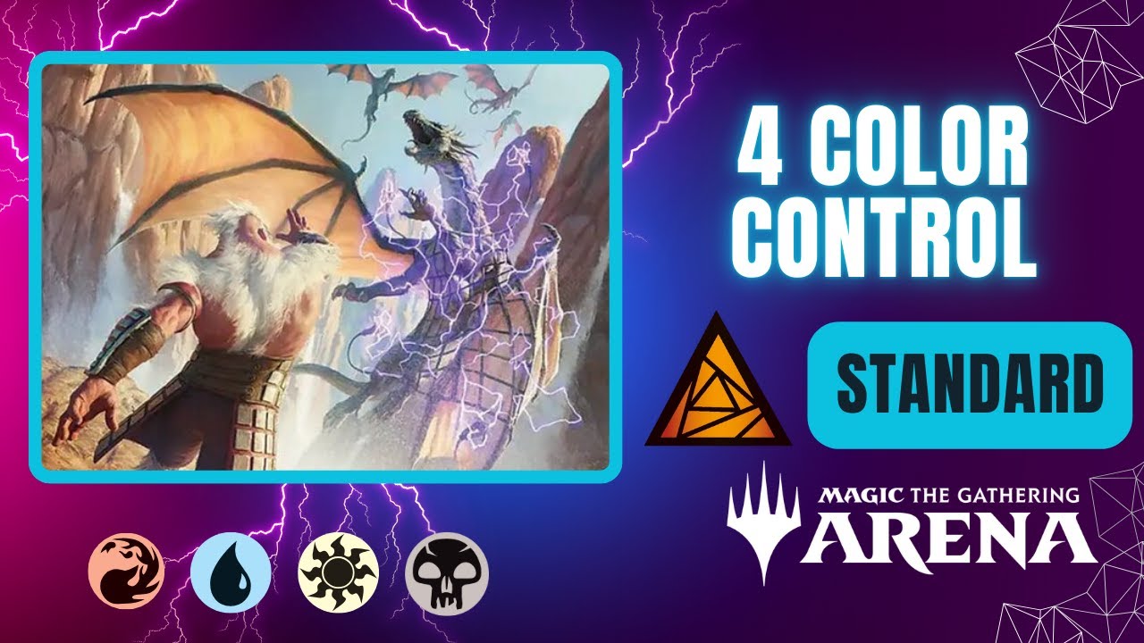 💧💀🔥🔆 4 Color Control | Standard | MTG Arena Gameplay | OM1/SPM | BO1 ...