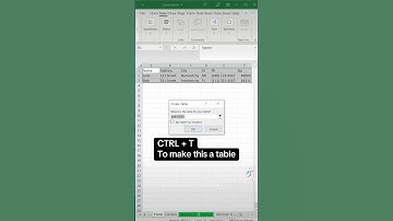 Excel tip to make a form